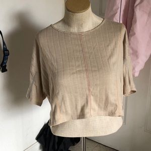 Brand by together tan knit soft top. Adorable and soft made in  USA